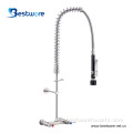 Commercial Wall Mounted Faucet With Sprayer
